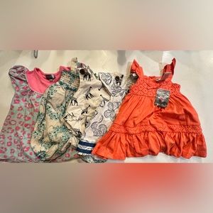 6 month baby girl dresses, used like NEW!